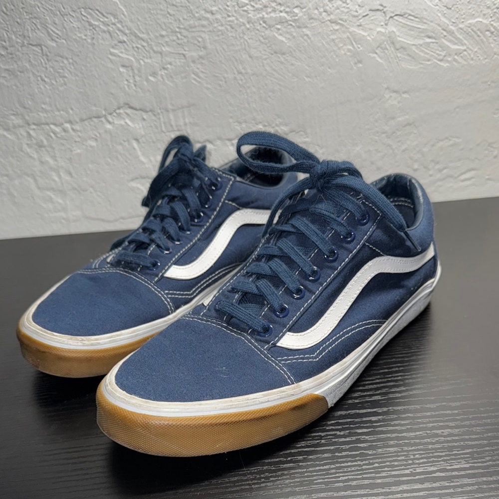 Vans Navy and White Sneakers
